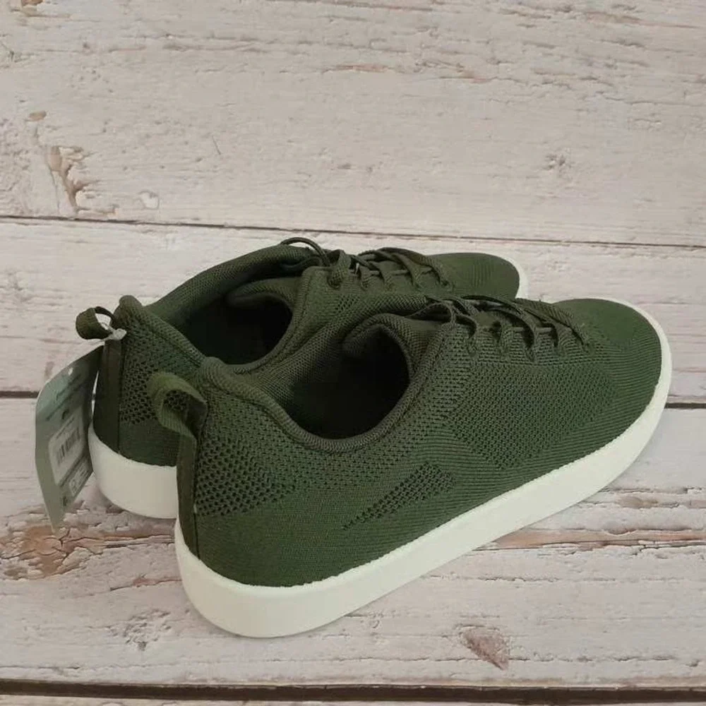 George Knit Sneaker Mens 13 Olive Green Light Breathable Lace‎ Up Casual Shoe